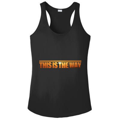 This Is The Way Space Western Ladies PosiCharge Competitor Racerback Tank