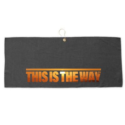 This Is The Way Space Western Large Microfiber Waffle Golf Towel