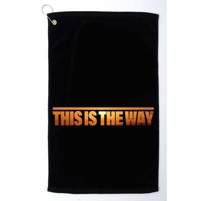 This Is The Way Space Western Golf Towel