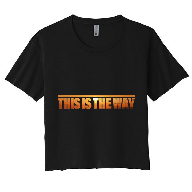This Is The Way Space Western Crop Top