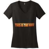 This Is The Way Space Western Women's V-Neck T-Shirt
