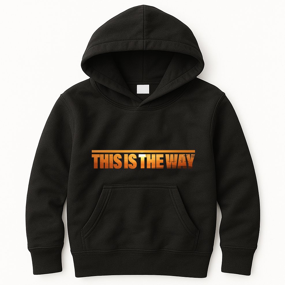 This Is The Way Space Western Kids Hoodie