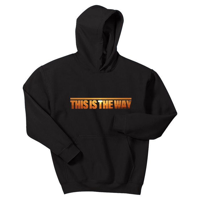 This Is The Way Space Western Kids Hoodie