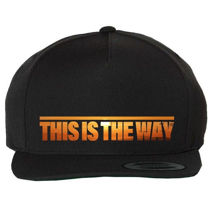 This Is The Way Space Western Wool Snapback Cap