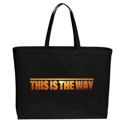 This Is The Way Space Western Cotton Canvas Jumbo Tote