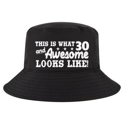 This Is What 30 And Awesome Looks Like 30th Birthday Cool Comfort Performance Bucket Hat