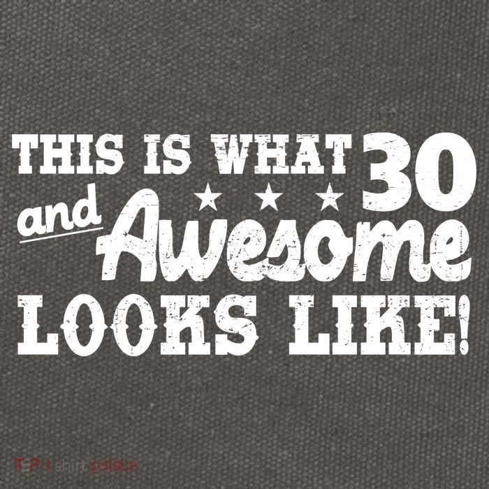 This Is What 30 And Awesome Looks Like 30th Birthday Cotton Canvas Backpack