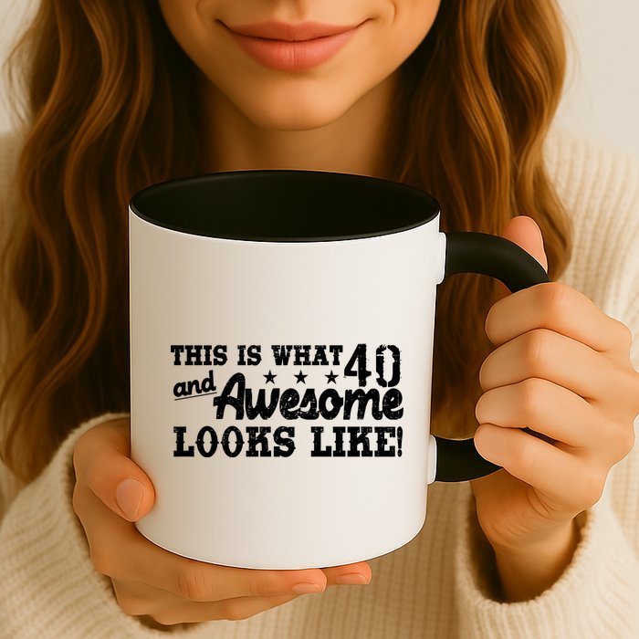 This Is What 40 And Awesome Looks Like Mug