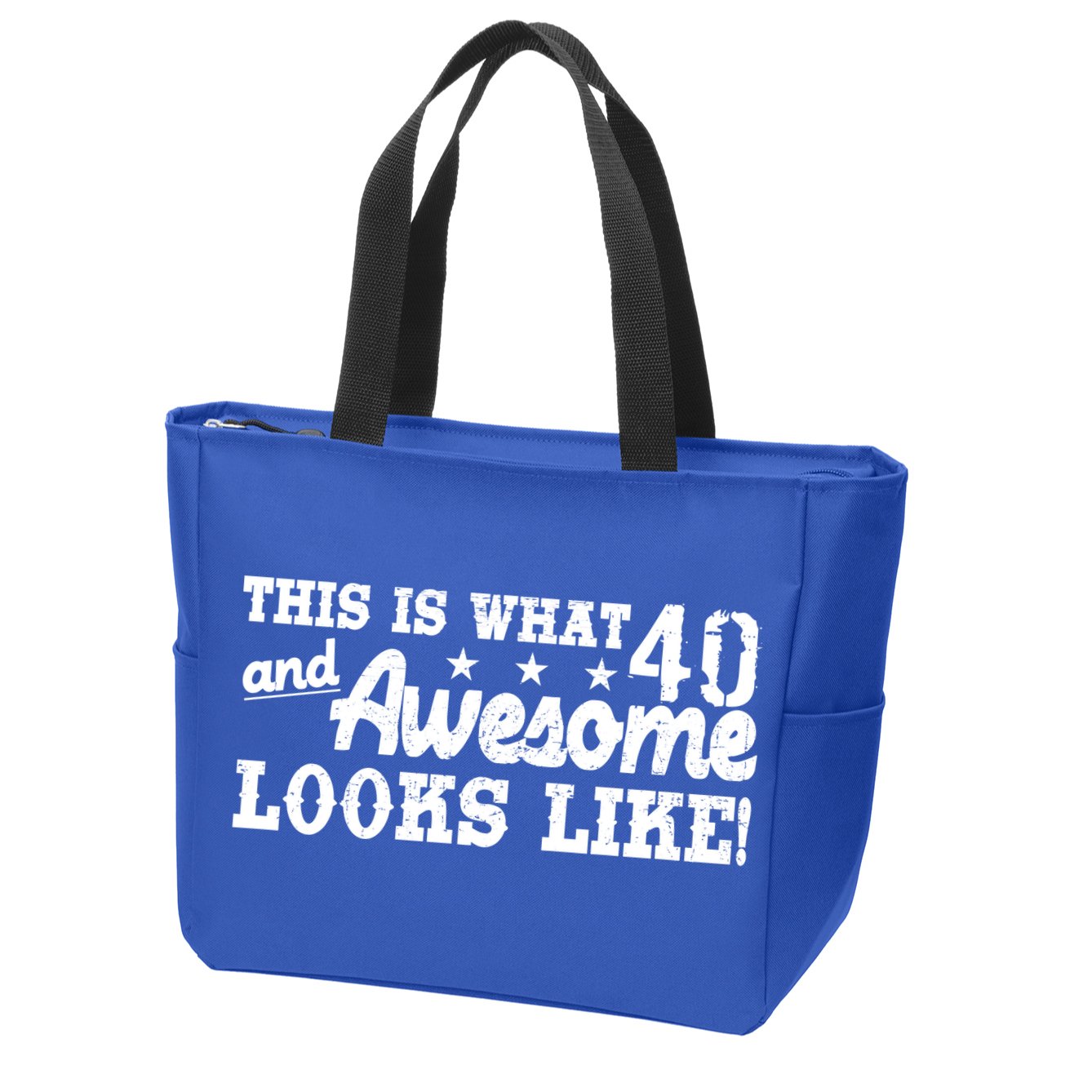 This Is What 40 And Awesome Looks Like Zip Tote Bag