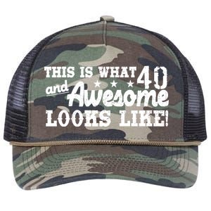 This Is What 40 And Awesome Looks Like Retro Rope Trucker Hat Cap