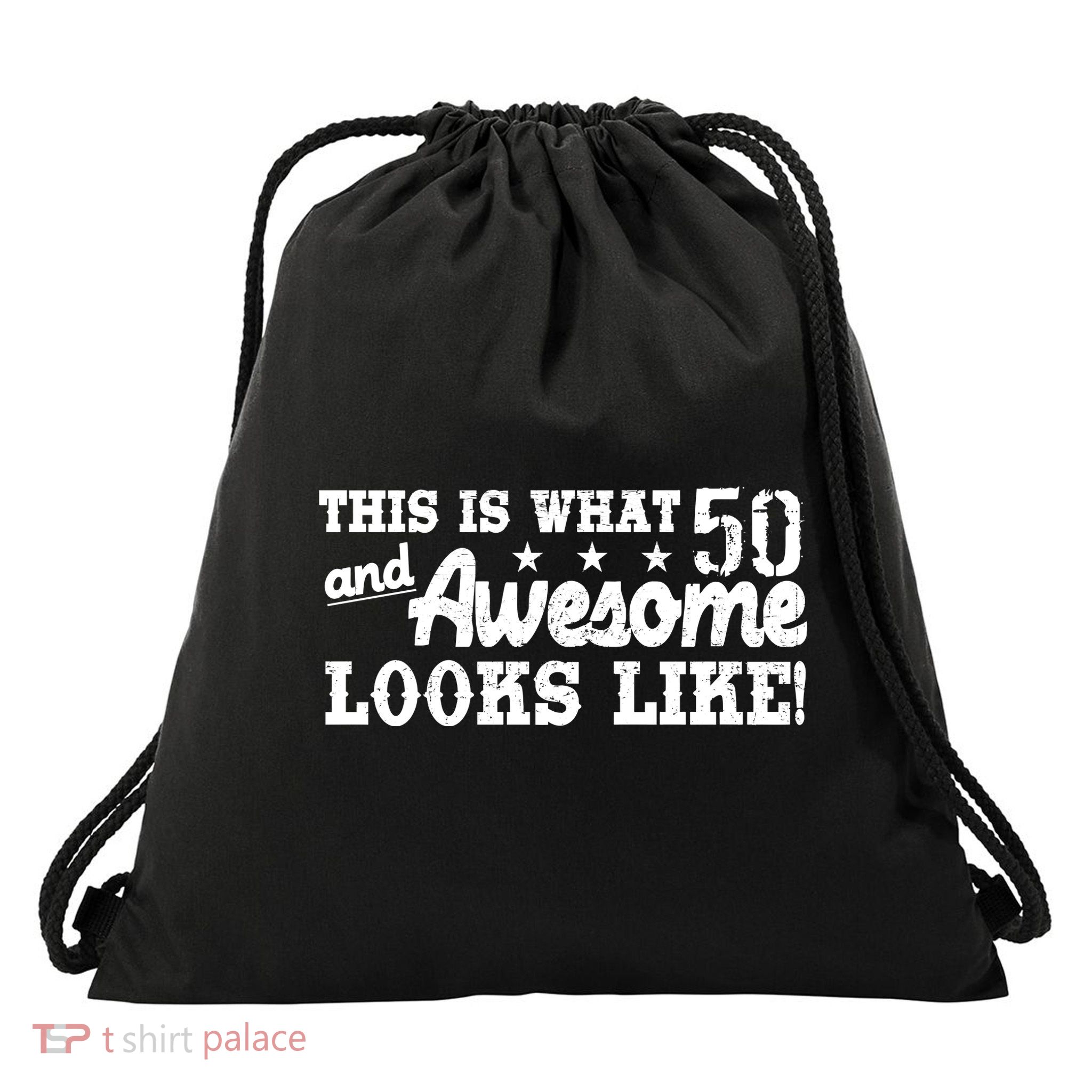 This Is What 50 And Awesome Looks Like  Drawstring Bag