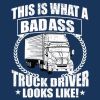 This Is What A Badass Truck Driver Looks 7 Panel Mesh Trucker Snapback Hat