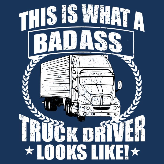 This Is What A Badass Truck Driver Looks 7 Panel Mesh Trucker Snapback Hat