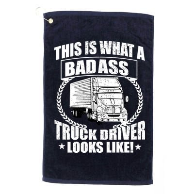 This Is What A Badass Truck Driver Looks Golf Towel