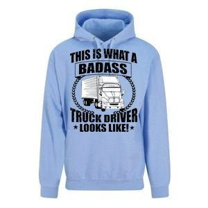 This Is What A Badass Truck Driver Looks Unisex Surf Hoodie