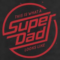 This Is What A Super Dad Looks Like Funny Golf Towel