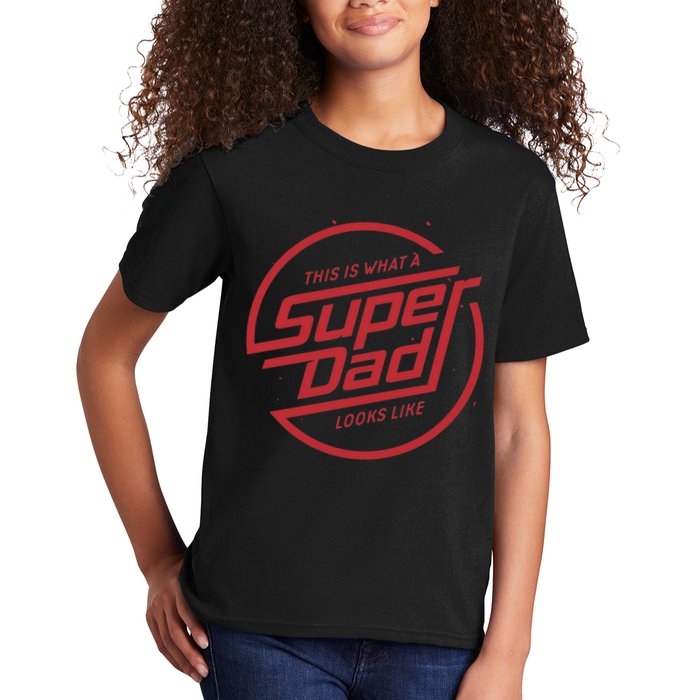 This Is What A Super Dad Looks Like Funny Kids T-Shirt