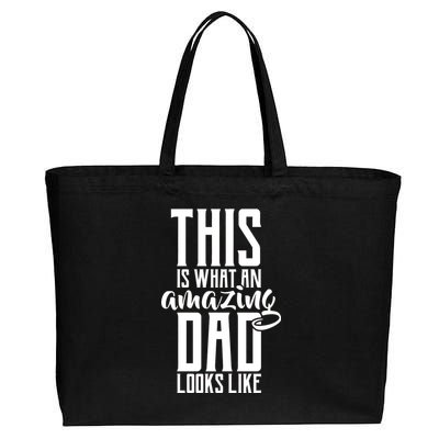 This Is What An Amazing Dad Looks like Cotton Canvas Jumbo Tote