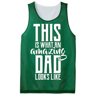 This Is What An Amazing Dad Looks like Mesh Reversible Basketball Jersey Tank