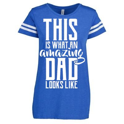 This Is What An Amazing Dad Looks like Enza Ladies Jersey Football T-Shirt