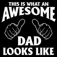 This is What an Awesome Dad Looks Like Drawstring Bag