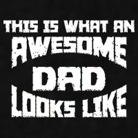 This Is What An Awesome Dad Looks Like Retro Ladies PosiCharge Tri-Blend Wicking Tank