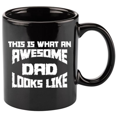 This Is What An Awesome Dad Looks Like Retro 11oz C Handle Ceramic Mug