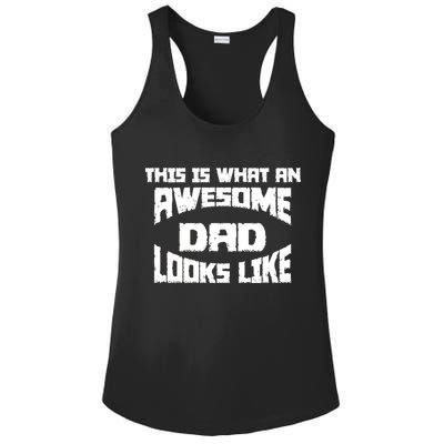 This Is What An Awesome Dad Looks Like Retro Ladies PosiCharge Competitor Racerback Tank