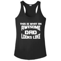 This Is What An Awesome Dad Looks Like Retro Ladies PosiCharge Competitor Racerback Tank