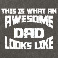 This Is What An Awesome Dad Looks Like Retro Cotton Canvas Backpack