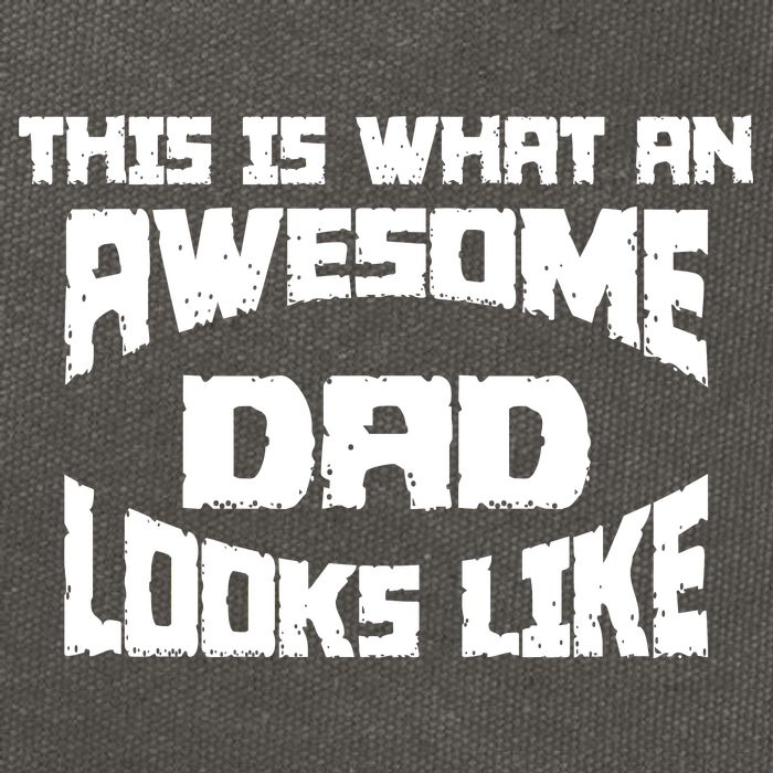 This Is What An Awesome Dad Looks Like Retro Cotton Canvas Backpack