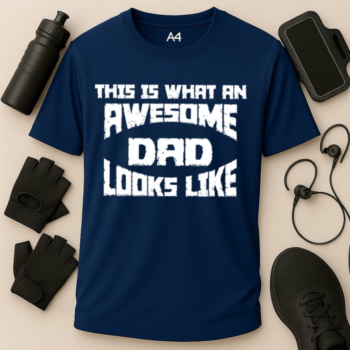 This Is What An Awesome Dad Looks Like Retro Performance Shirt