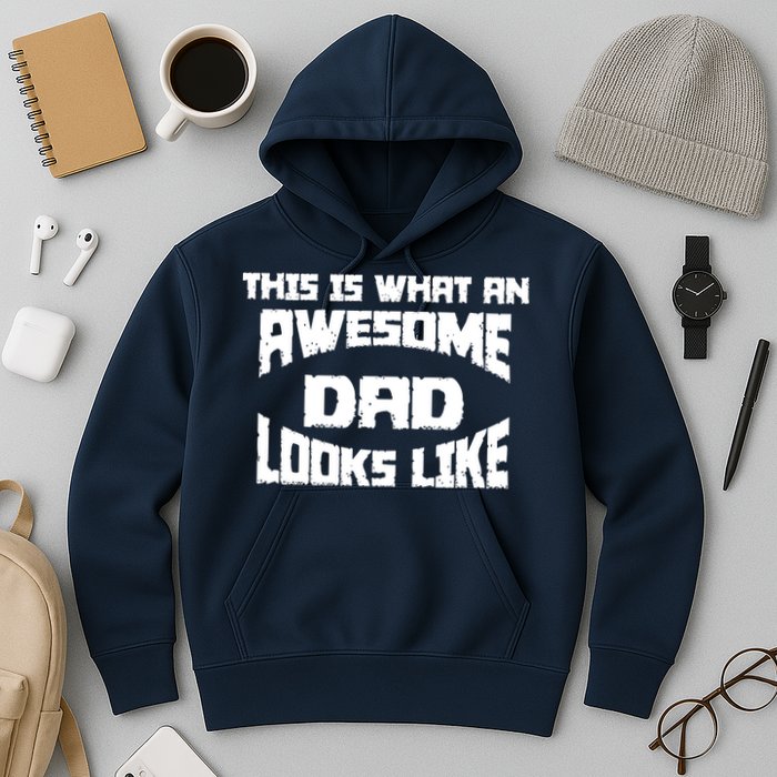 This Is What An Awesome Dad Looks Like Retro Hoodie