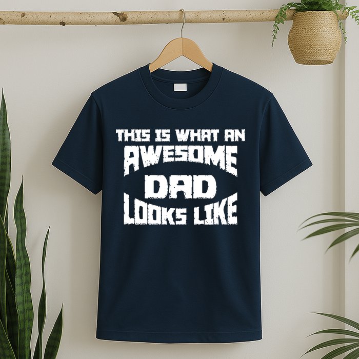 This Is What An Awesome Dad Looks Like Retro T-Shirt