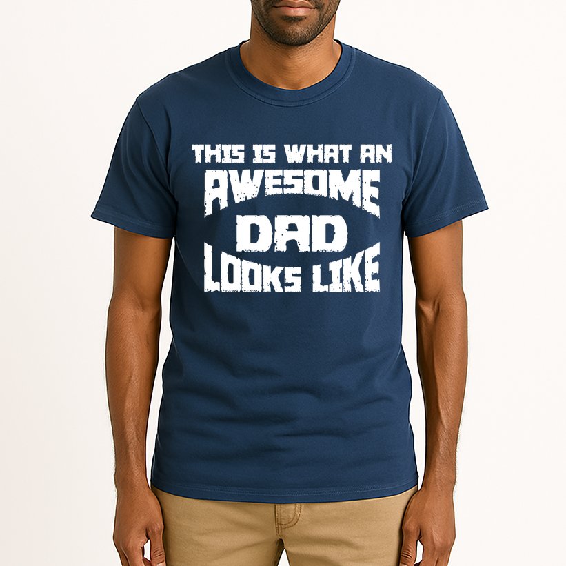 This Is What An Awesome Dad Looks Like Retro Tall T-Shirt