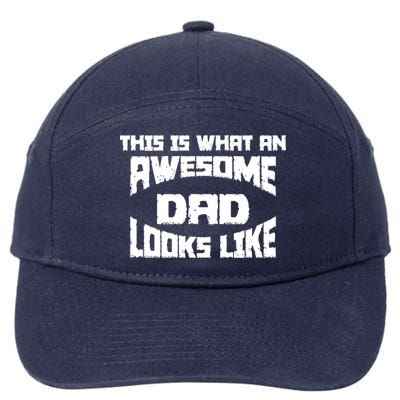This Is What An Awesome Dad Looks Like Retro 7-Panel Snapback Hat