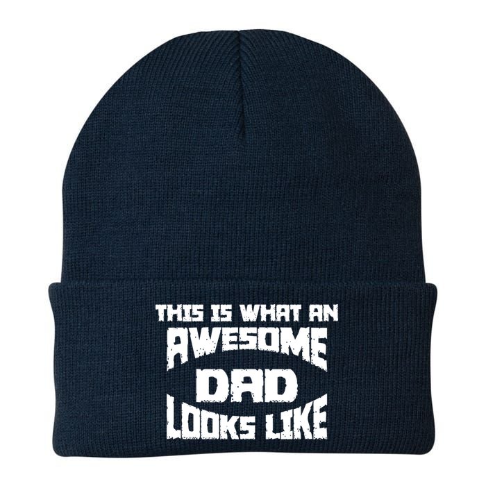 This Is What An Awesome Dad Looks Like Retro Beanie