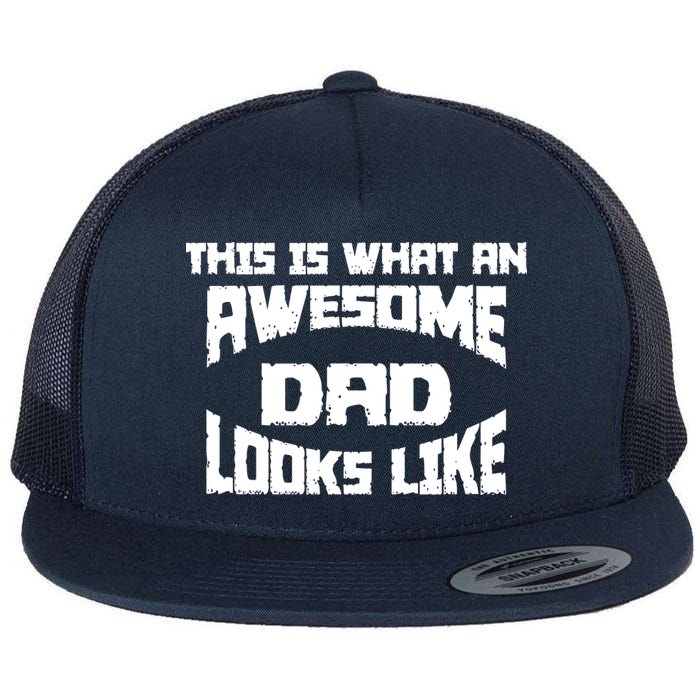 This Is What An Awesome Dad Looks Like Retro Flatbill Hat