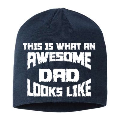 This Is What An Awesome Dad Looks Like Retro Sustainable Beanie