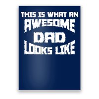 This Is What An Awesome Dad Looks Like Retro Poster