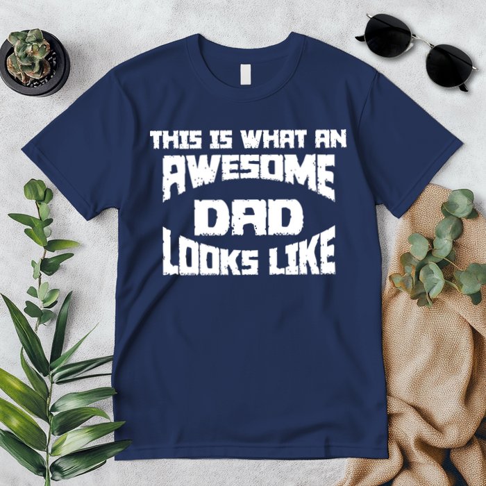 This Is What An Awesome Dad Looks Like Retro Premium T-Shirt