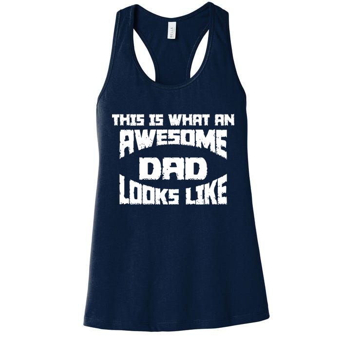 This Is What An Awesome Dad Looks Like Retro Womens Tank Top