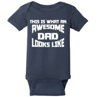 This Is What An Awesome Dad Looks Like Retro Baby Bodysuit