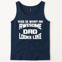This Is What An Awesome Dad Looks Like Retro Tank Top