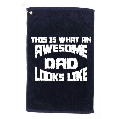 This Is What An Awesome Dad Looks Like Retro Golf Towel
