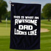 This Is What An Awesome Dad Looks Like Retro Golf Towel