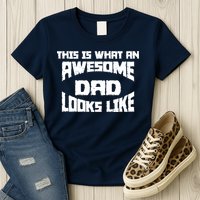 This Is What An Awesome Dad Looks Like Retro Womens T-Shirt