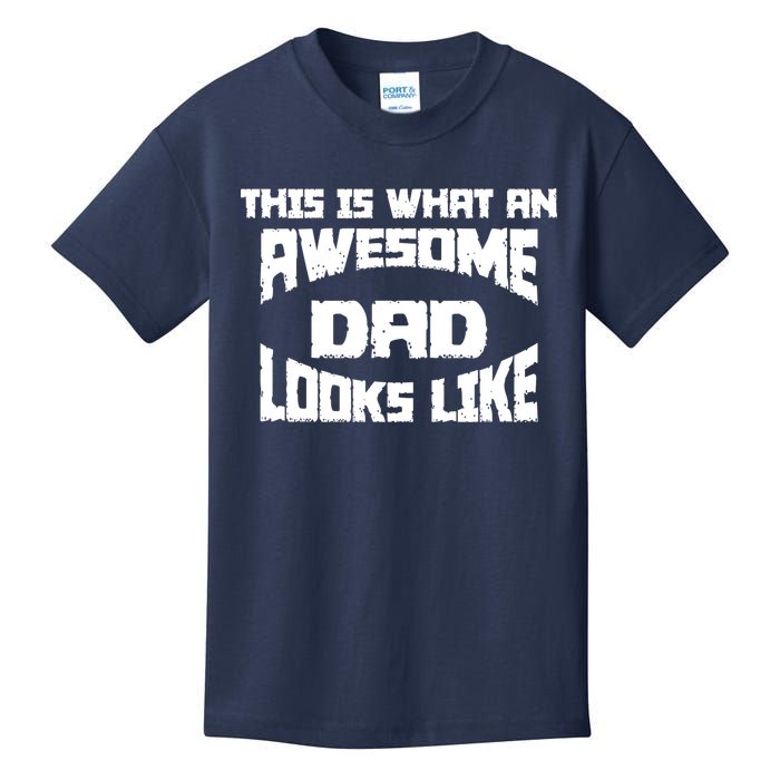 This Is What An Awesome Dad Looks Like Retro Kids T-Shirt