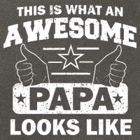 This Is What An Awesome Papa Looks Like Cotton Canvas Backpack