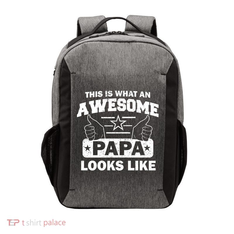 This Is What An Awesome Papa Looks Like Vector Backpack
